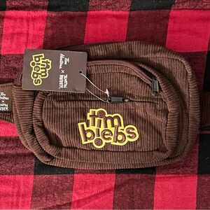 SOLD-Brown Travel Bag with Corduroy Texture and Multiple Compartments